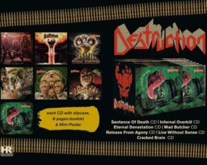 DESTRUCTION –  Live Without Sense – Slipcase + Poster