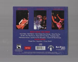 RAVEN – Rock Until You Drop ( Slipcase ) + Poster 36×36