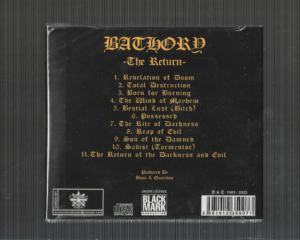 Bathory – The Return…… – ( Digipack )