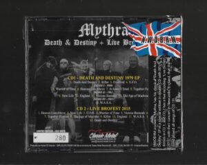 Mythra – Death And Destiny & Live Brofest 2015 (1979-2015) (CD Duplo Caixa Gorda)