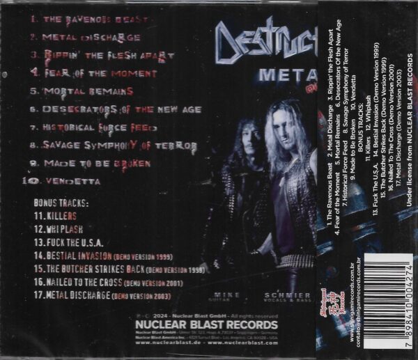 Destruction - Metal Discharge + Bônus - Image 2