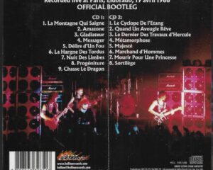 Sortilège – Paris, Eldorado 19 Avril 1986 – Official Bootleg – ( Digipack )